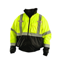 Hot Sale Safety Bomber Jacke Refloctective Safety Coat Hi Vis Jacke Konstruktion Sicherheitskleidung Kleidung